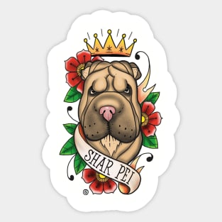 King Shar Pei Sticker